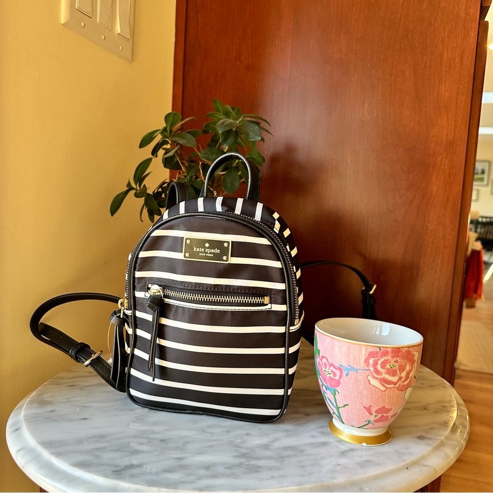⭐️Kate spade stripes mini backpack